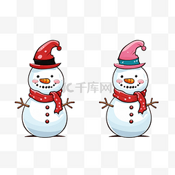 玩雪的图片_为学龄前儿童找到两个相同的圣诞