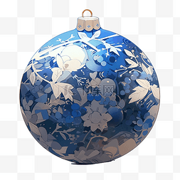 圣诞节樱桃装饰品图片_聖誕球藍色