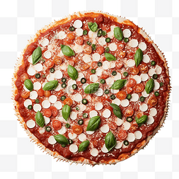 披萨皮图片_意大利披萨像素化食物