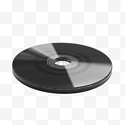黑色封面背景图片_带有黑色封面模板样机的 CD 或 DVD 