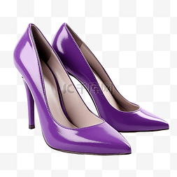 高跟鞋女士图片_紫色高跟鞋