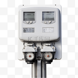 电气试验图片_家庭用户的电表安装在路边的高压