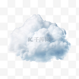互联网空间图片_孤立的白色软云