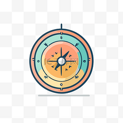 简单的指南针图片_由最好的插画家设计的指南针图标