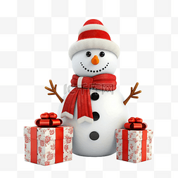 雪人和驯鹿图片_雪人与滑块礼品盒圣诞树隔离网站