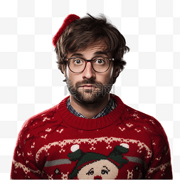 设置人图片_穿着圣诞毛衣的家庭成员的脸部肖
