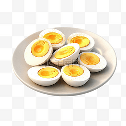 吃早餐早餐图片_早餐煮鸡蛋 3d 插图