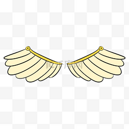 天使翅膀卡通白色图片_天使翅膀羽毛卡通
