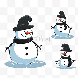 为孩子们找到可爱的卡通雪人教育