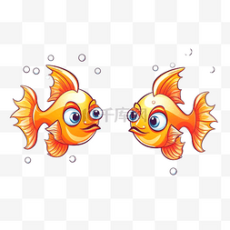 图益智游戏图片_可爱的卡通两条海鱼游戏重复细胞
