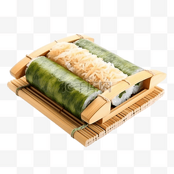 竹文化图片_用于日本食品的卷机寿司竹