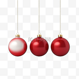 哑光不修改图片_红色和白色哑光圣诞小玩意装饰，