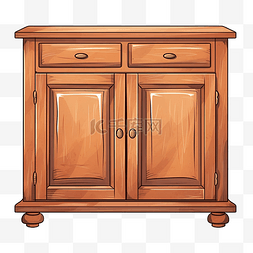 木柜子插图