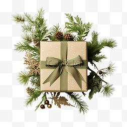 装礼物的盒子图片_圣诞组合物，配有装饰礼品盒和白