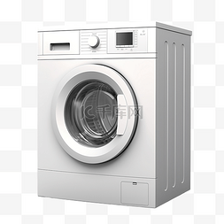 洗衣机插图图片_3D插图洗衣机可用于网络应用程序