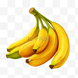 热带香蕉水果 PNG 文件