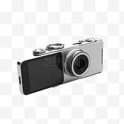 技术展示图片_手机上相机设备的 3d 插图