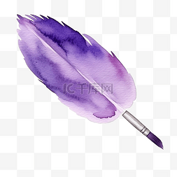 紫色有光背景图片_紫色水彩画笔描边