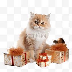 猫咪糖果图片_猫和圣诞节