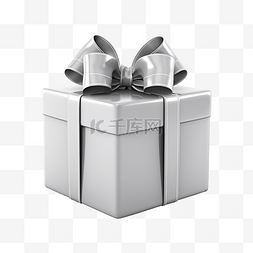 银色闪亮丝带礼品盒概述