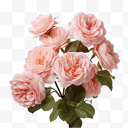 公园的春天图片_美丽的一簇柔和的粉红色花园玫瑰