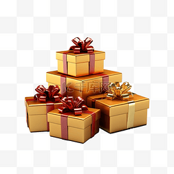 彩的礼品盒图片_元素礼品盒3d渲染png
