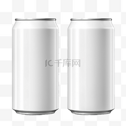 啤酒铝罐图片_现实罐白色用于模拟苏打水可以模