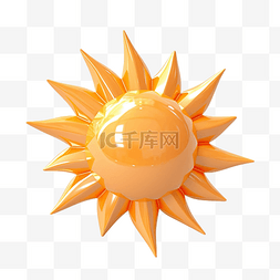 抽象太阳图片_3d 太阳渲染对象图