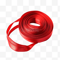 橡胶线红发丝带