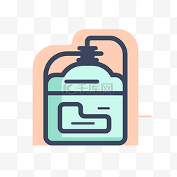 煤气罐图标图片_液体载体图标孤立的图标 向量