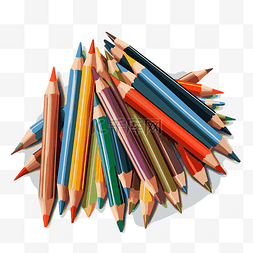 彩色铅笔素材图片_彩色鉛筆 向量