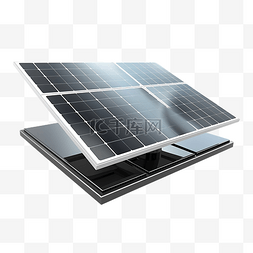 3d 太阳能电池板替代能源图