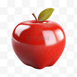 苹果水果 3d 渲染