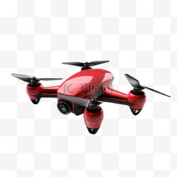 red Drone 3d 插图