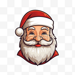 帮助老人打扫图片_圣诞人物圣诞老人的脸矢量图