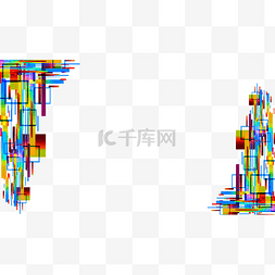 纹理图案渐变图片_渐变抽象线条边框彩色几何创意