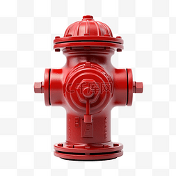 冰火图片_孤立的红色消防栓