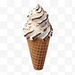 3d 插图冰淇淋