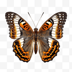 美丽的蝴蝶分离若虫安提奥帕棕色