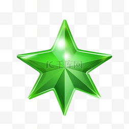 绿徽章图片_绿星闪亮爆裂贴纸标签光泽装饰抽