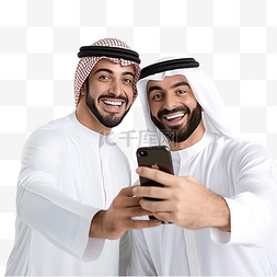 人们玩手机图片_阿拉伯小伙子在圣诞节假期玩得很
