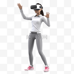 虚拟现实游戏图片_3D角色元宇宙虚拟营销