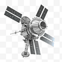人造卫星的 3d 插图
