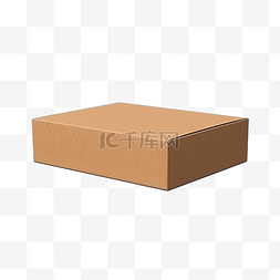 小盒子样机图片_空白纸板箱与反射地板隔离用于样