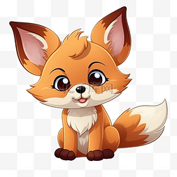 卡通可爱狐狸动物