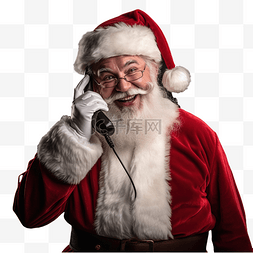 圣诞老人打电话图片_圣诞老人打电话