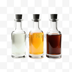 調酒图片_套件各种玻璃瓶装液体鸡尾酒糖浆