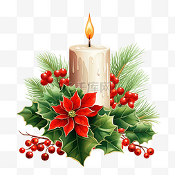 蜡烛圣诞树图片_圣诞节快乐