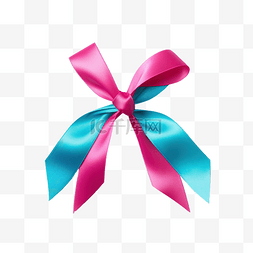 心蓝图片_治疗甲状腺癌的蓝绿色粉红蓝丝带