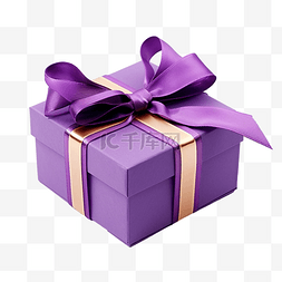 3色蝴蝶结图片_带紫色蝴蝶结的礼品盒